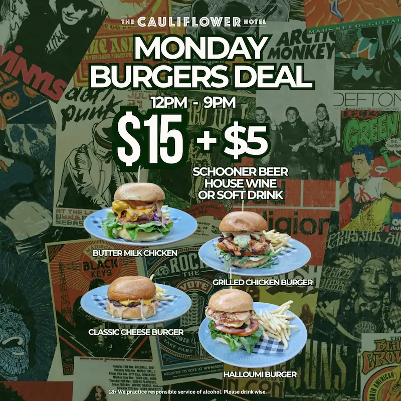 Monday Specials @ The Cauliflower Hotel, Waterloo.