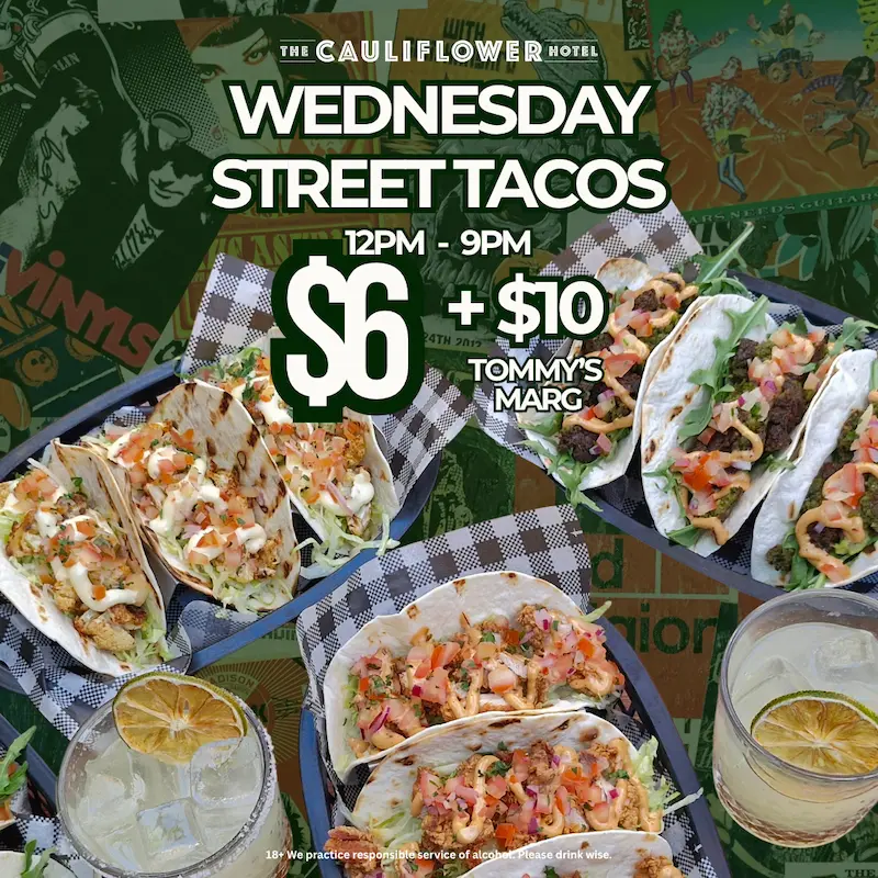 Wednesdays Specials @ The Cauliflower Hotel, Waterloo.