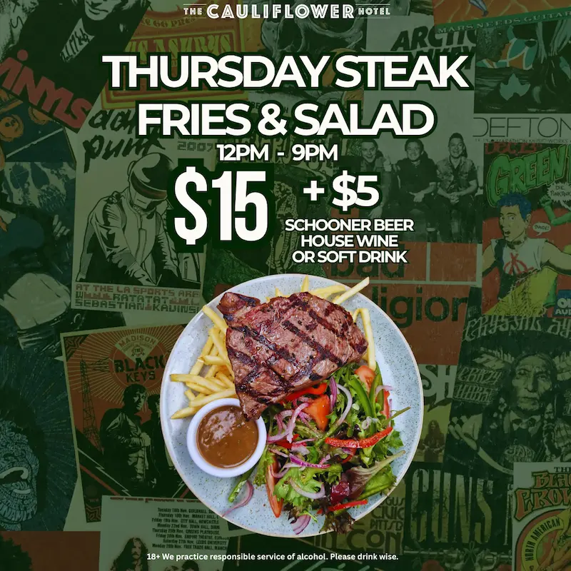 Thursday Specials @ The Cauliflower Hotel, Waterloo.