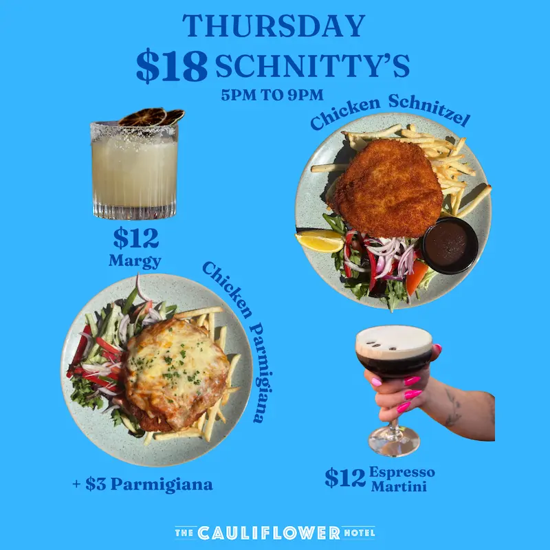 Weekly Specials means something on every single day at The Cauliflower Hotel, Waterloo