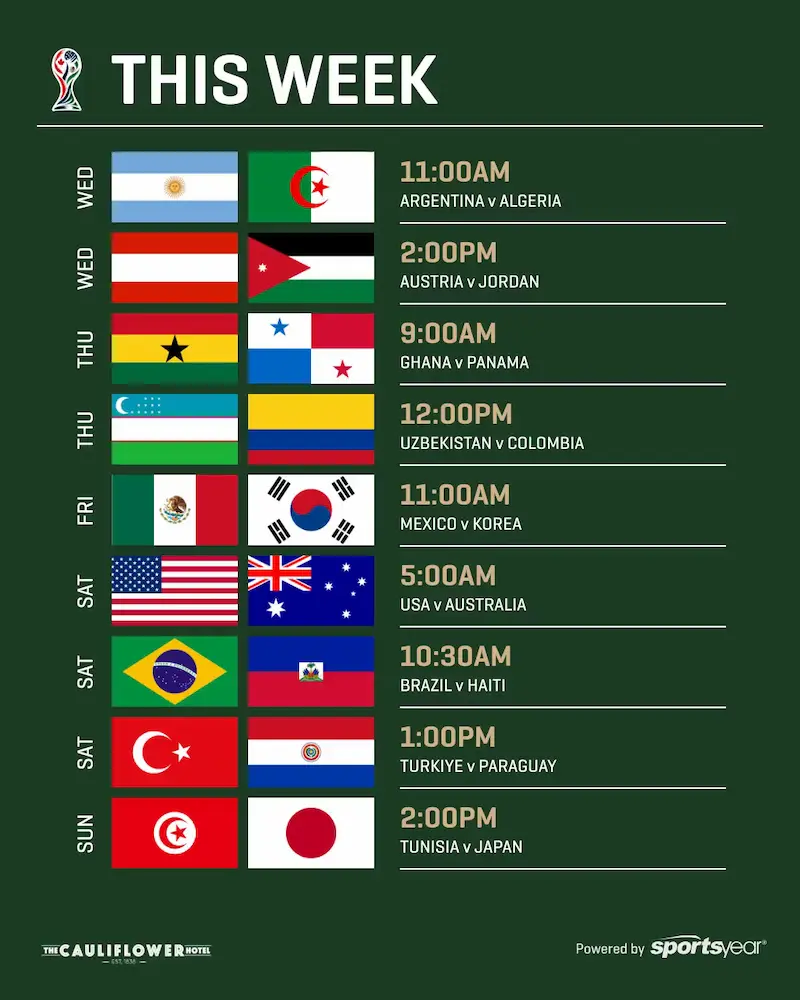 Join us for Socceroos Live & Loud @ The Cauliflower Hotel. Check out our Word Cup feed and cheer our Scocceroos. 123 Botany Rd, Waterloo.