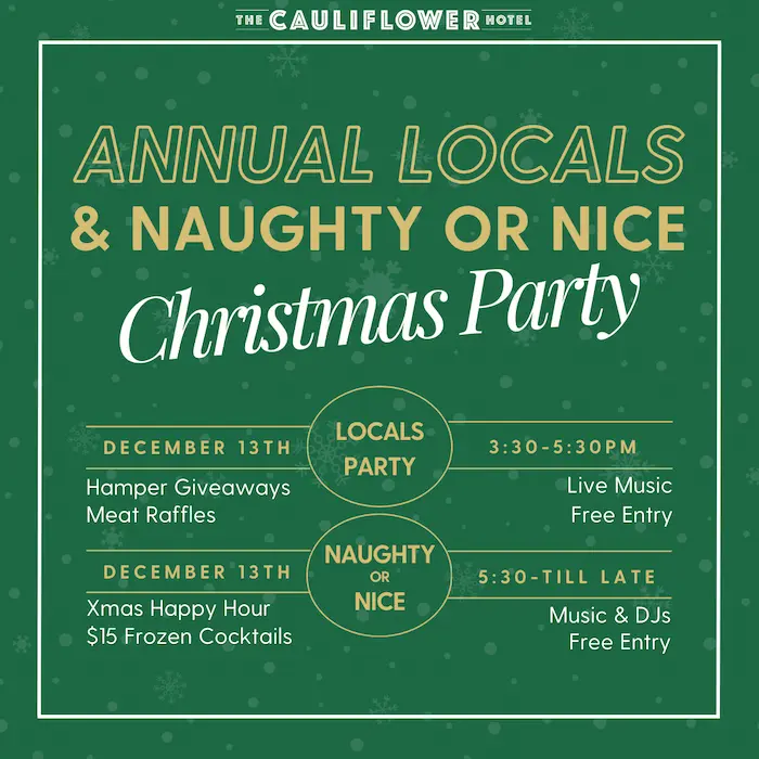 ANNUAL LOCALS XMAS PARTY at the Cauliflower Hotel, Waterloo