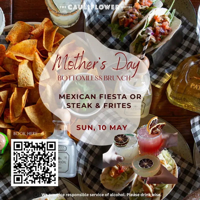 Mothers' Day Bottomless Brunch @ The Caauliflower Hotel. 123 Botany Rd, Waterloo